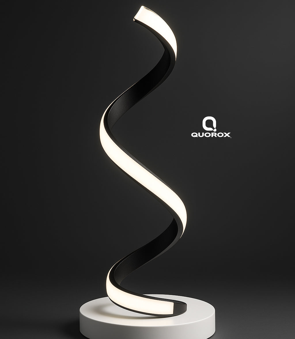 Lámpara de escritorio en espiral LED